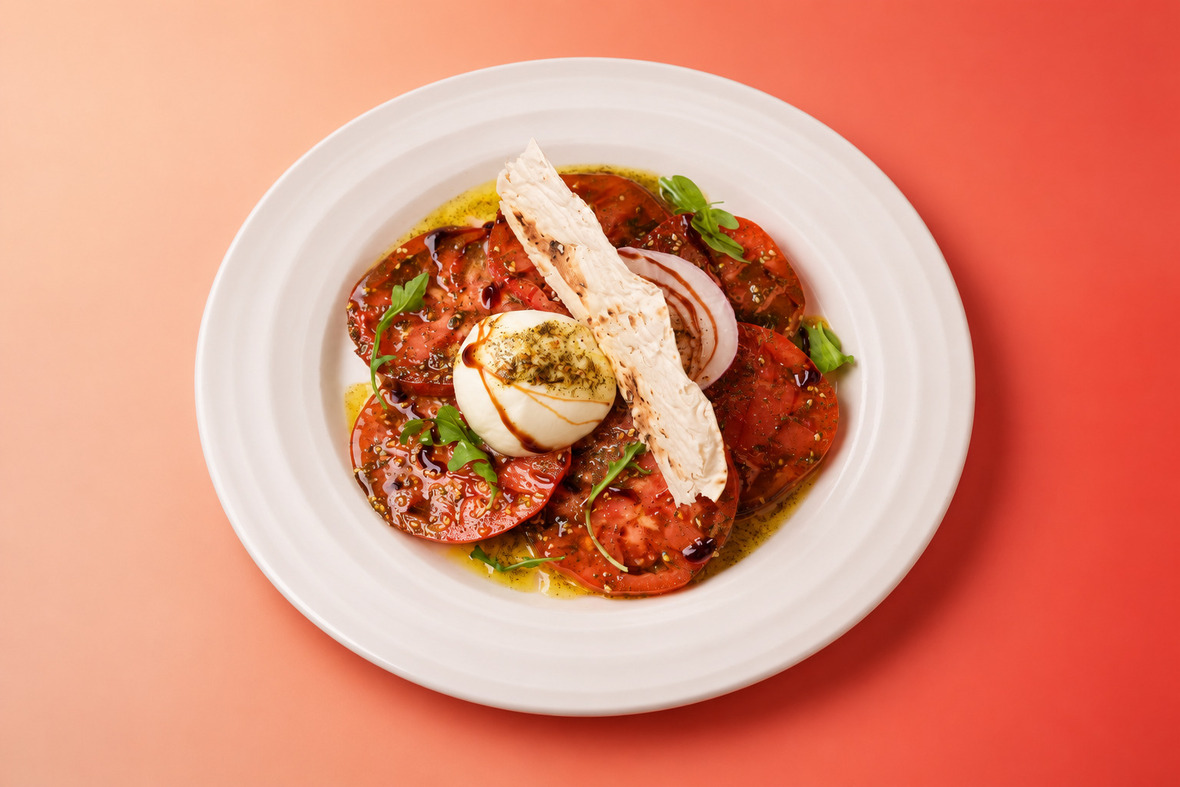 za’atar, burrata & tomatoes
