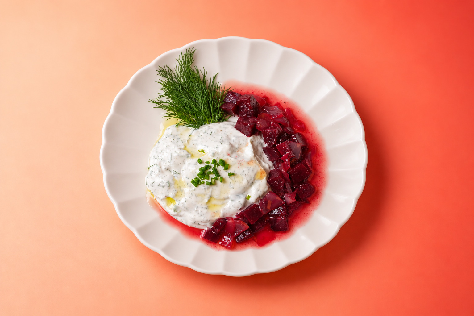 dry cacık & olive oil beetroot