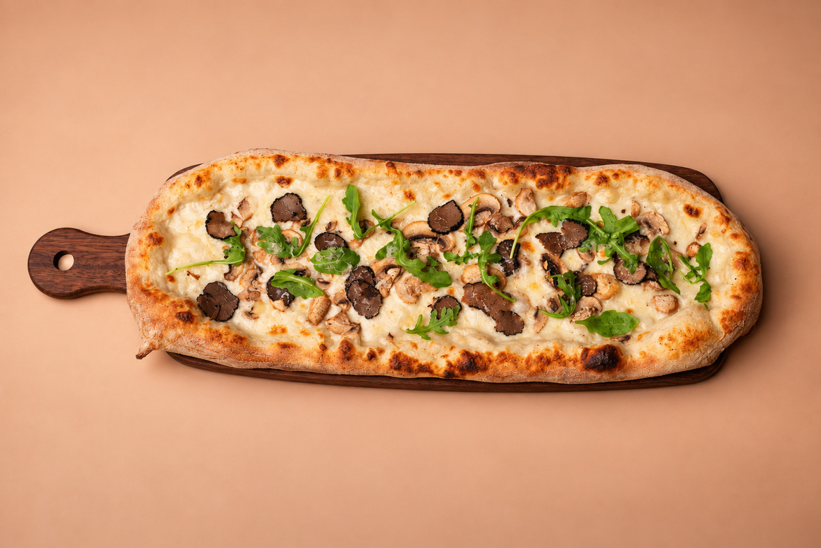 truffle mushroom flat bread