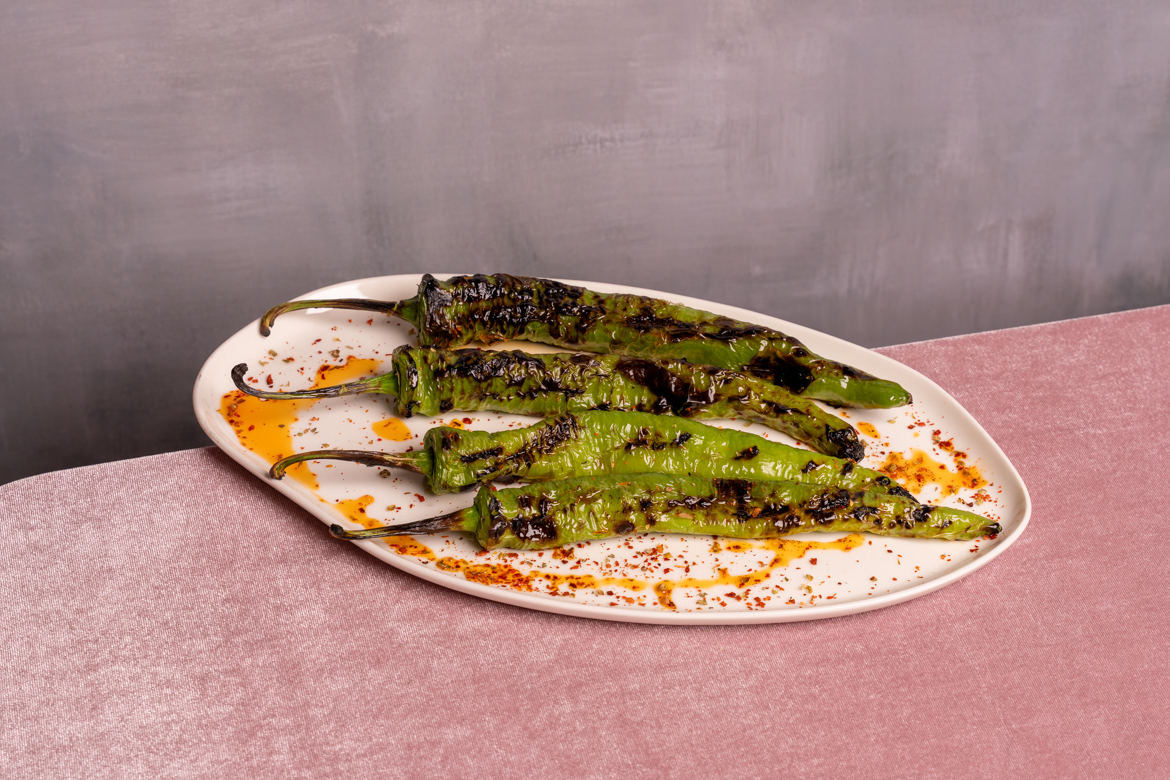 grilled spicy peppers